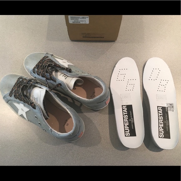 Golden Goose Superstar Sneaker Shiny Jean White 38 - Picture 8 of 10